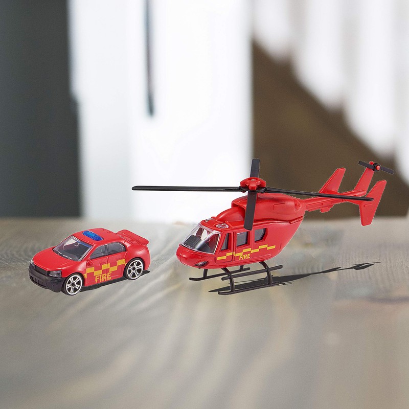 Teamsterz 7535-73614 Helicopter & Car Toys, Multicolor