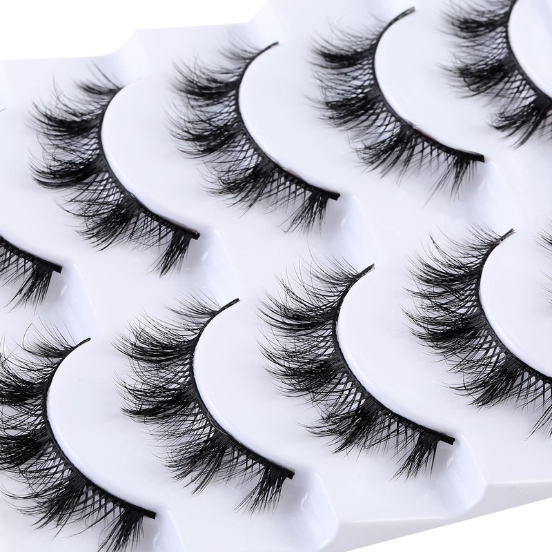 Russian Stripes False Eyelashes Wispy Lashes 8D Fluffy Eyelash Manga