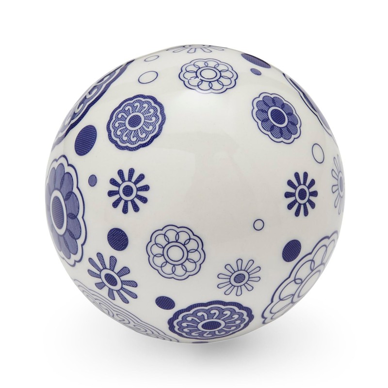 Spode Blue Italian 7 cm Ceramic Christmas Bauble - Spokes