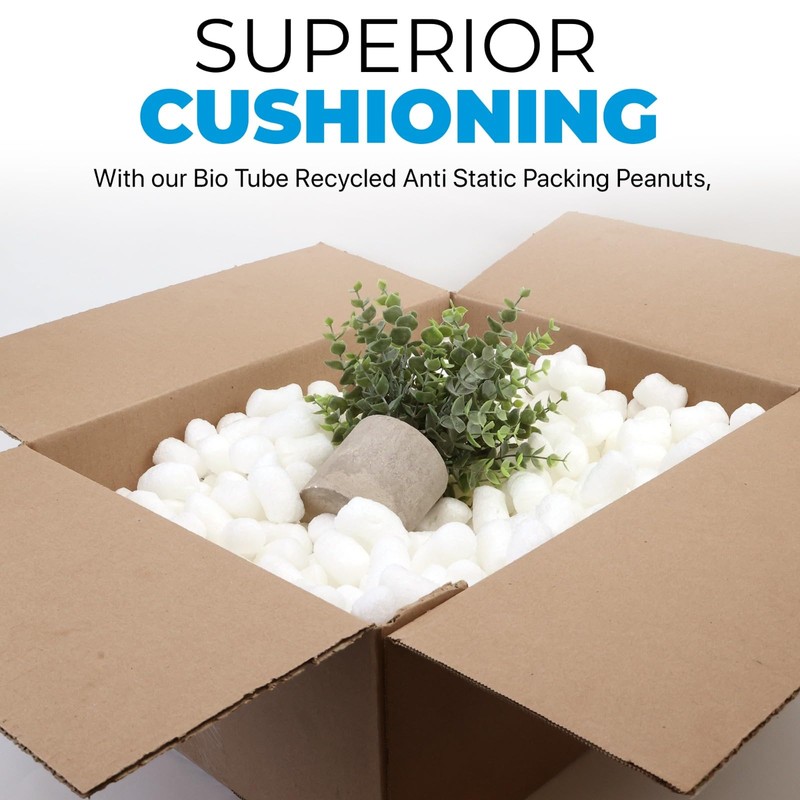 Aruva Kitchen Biodegradable Peanuts 0.5 cu ft naturaly antistatic compostable