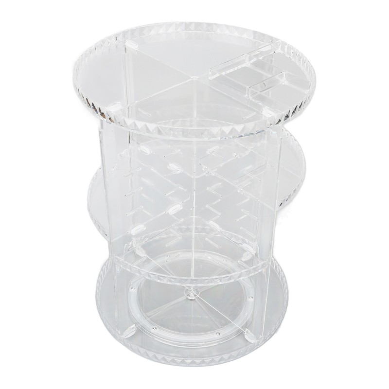 360 Degree Rotation Rotating Makeup Organizer Transparent Stable Base Cosmetic
