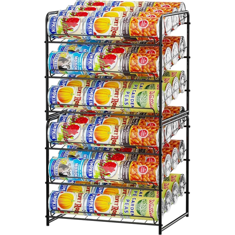 Simple Trending Can Rack Organizer, Stackable Can Storage Dispenser Holds