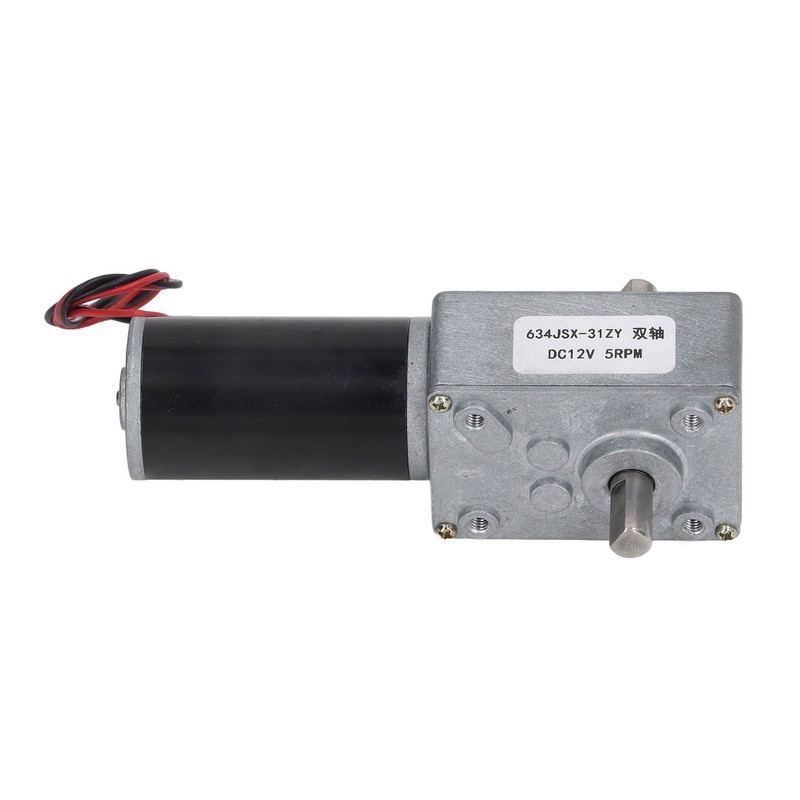 Gear Motor Dual Shaft DC 12V Self Locking Speed Reduction