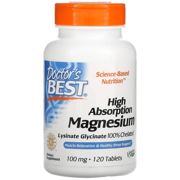 Doctor's Best - High Absorption Magnesium Tablets 120