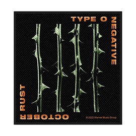Men's Type O Negative October Rust Woven Patch Black