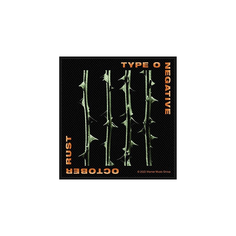 Men's Type O Negative October Rust Woven Patch Black