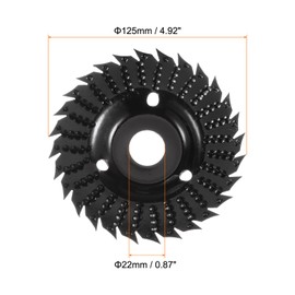 HARFINGTON Wood Carving Disk Grinder Wheel, 5" Cutting Wheels with 7/8" Arbor, for Woodworking Angle Grinders Wood Cutting Sanding Shaping Polishing Carving Grinding