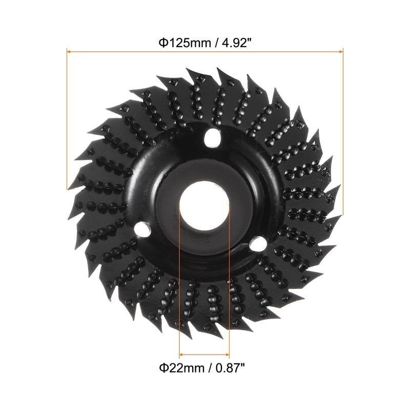 HARFINGTON Wood Carving Disk Grinder Wheel, 5" Cutting Wheels with