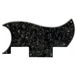 No Brand Guitar Parts Pickguard For Epiphone SG Special Style Guitar 4-Ply-BLACK-PE