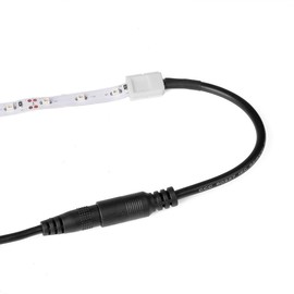 JnDee 2X Connector of Single Colour LED Strip Light, Connector Strip to Power Adaptor, Accessories for 5050 10mm Strip