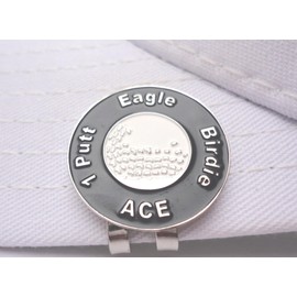 Great Expectations Navy Blue Ball Marker- Premium Golf Ball Marker for Putting Green | Colored Golf Ball Marker for Men & Women – Ballmarker Golf Gift for Alignment & Style, 1" Wide