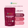 Wellthy Berberina Pura 200 Cápsulas. 100% Berberis Aristata, 500mg c/u,