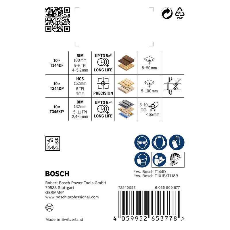 Bosch 30 x PRO Wood and Metal Rough Cut Jigsaw