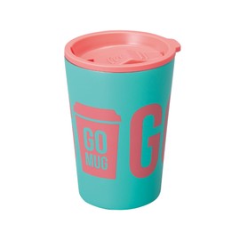 CBJAPAN GOMUG Tumbler with Lid, Convenience Store Coffee, Vacuum Insulated, Stainless Steel, 2 Layers, Rubber Bottom, Green, 11.8 fl oz (350 ml)