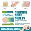 Self Adhesive Silicone Scar Sheets, 4 Counts/set Smoothing Skin Care