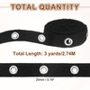 sourcing map 3 Yard Cotton Eyelet Trim with Grommets, 0.79