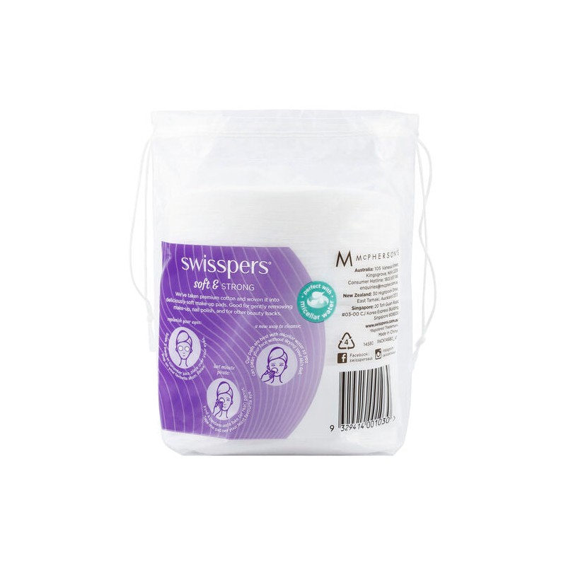 Swisspers Large Cosmetic Oval Pads 40 Pack