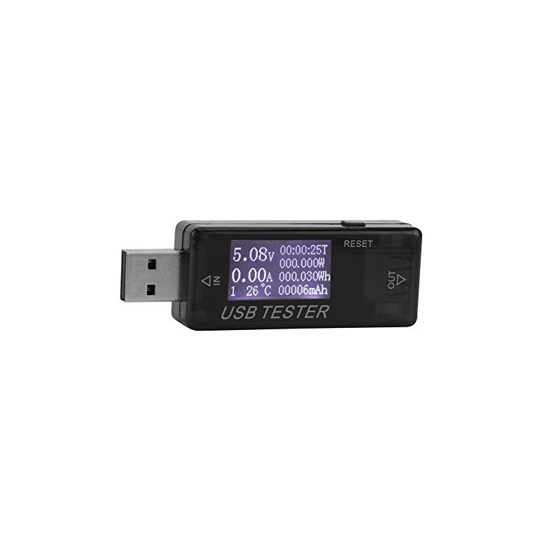 Medidor de Corriente y Voltaje USB Digital 8 en 1,