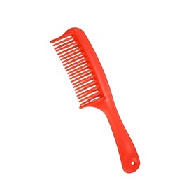 Peine desenredante para el cabello, peine de pelo de doble fila, herramienta de peinado para cabello rizado, rojo, 7.87 x 1.77 pulgadas belleza