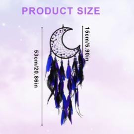 WisePoint Dream Catcher, Fairy Dream Catchers Room Decor with Feathers and Beads Pendant, Handwoven Bedroom Accessories Home Decor for Bedroom and Living Room Decoration (style 2)