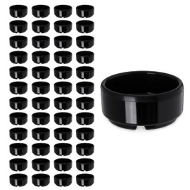 Carlisle FoodService Products 41203 Melamine Straight Sided Ramekin, 3-oz. Capacity, 3 x 1-1/2", Black