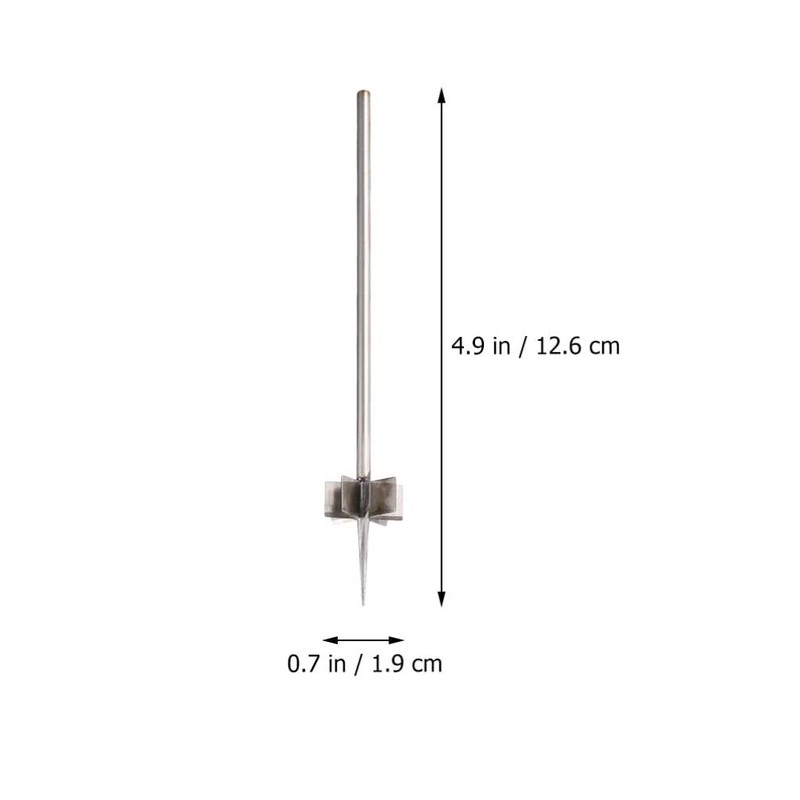 Yardwe 2 Pieces Onion Flower Cutter Stainless Steel Plum Blossom
