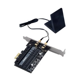 FENVI FV-AX3000S Tarjeta de red PCIe WiFi 6 AX200, Bluetooth 5.2, 3000 Mbps de banda dual 2.4G/5G, latencia ultra baja para juegos y transmisión de realidad virtual 4K, seguridad WPA3, compatible con