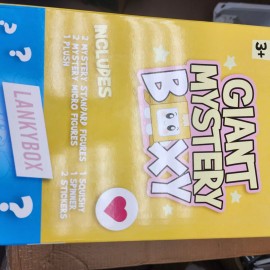 Just Play NEW! Lankybox GIANT MYSTERY BOXY 9 Surprises Squishy Plush Figures Stickers 2024