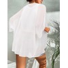 BB&KK Womens Kimono Cardigans Beach Cover ups Swimwear Puff Sleeve