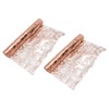 2Pcs Thin Metallic Mesh Table Runner Glitter Sequin Table Runners