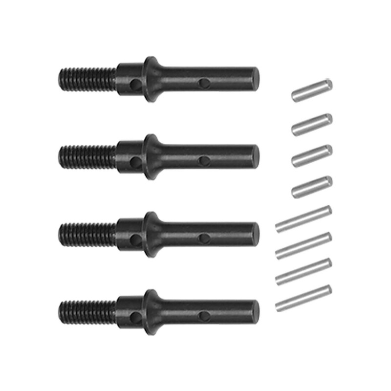 4Pcs Steel Front Rear Portal Stub Axle Drive Shaft for