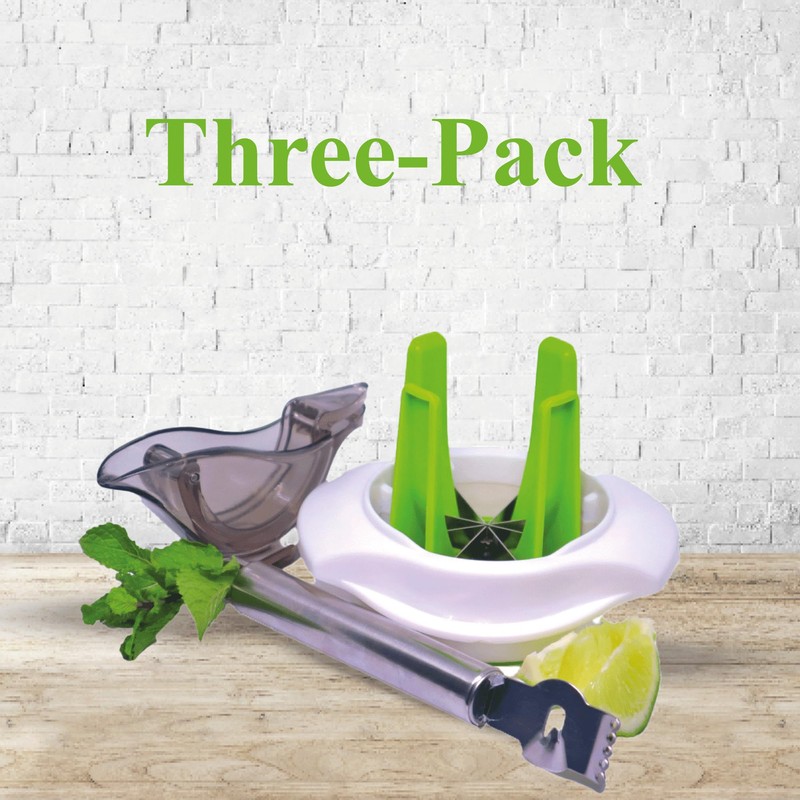 Vilud Lemon Squeezer + Cutter + Peeler, Set of 3,