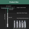 IMAANIIE T-Handle Socket Wrench Set 8/10/12/13/14mm Rubber Coated High Carbon