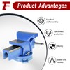 findmall Heavy Duty Bench Vise 360 Swivel Base Bench Vise