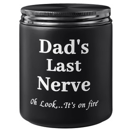 Dad Gifts from Daughter Son,Funny Fathers Day Birthday Thanksgiving Christmas Gifts for Men, Best Dad Ever Gift, 9oz Sandalwood Scented Candle Gift for Men