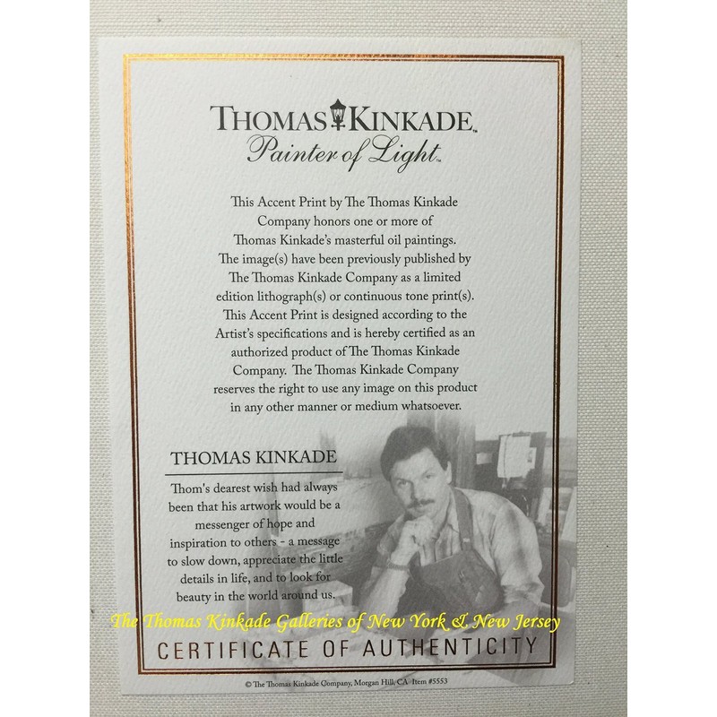 Thomas Kinkade Mountain Chapel 14 x 14 Gallery Wrapped Canvas