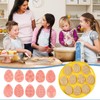 10 Pieces 3D Plastic Easter Egg Stamp Set,Easter Cookie Cutter