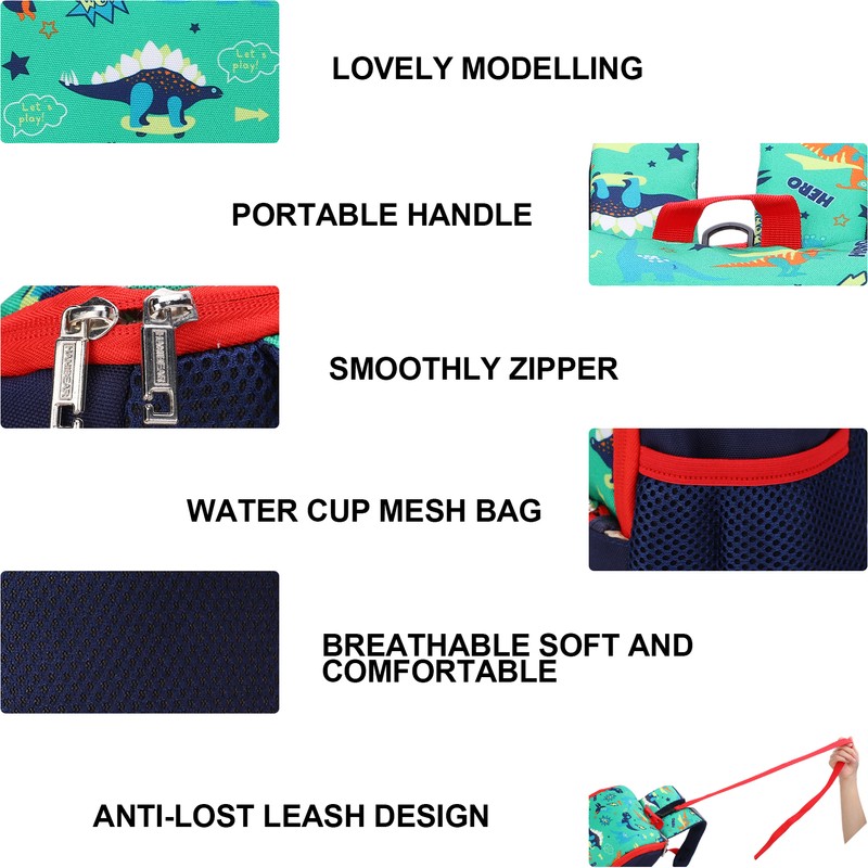 AntiLost Toddler Backpack Kids Preschool Travel Kindergarten Backpack with Safety