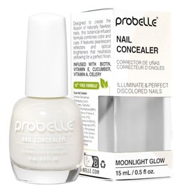 Probelle Esmalte Iluminador Corrector - Cubre Amarilleamiento e Imperfecciones, Fórmula Vegana, Moonlight Glow