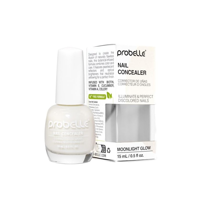Probelle Esmalte Iluminador Corrector - Cubre Amarilleamiento e Imperfecciones, Fórmula