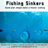 Pfeibk Fishing Weights Sinkers Disc Sinkers, Coin Fishing Sinkers Surf