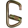 ProClimb USR-98-C09A NFPA D Carabiner Twist Lock, Zink Plated Finish,