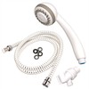 Aplha Set 3-Functions Handheld Shower with Pivot Ball Holder and