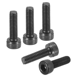 DTGN M4 0.7x16mm Hex Socket Head Cap Bolts Carbon Steel 50pcs Full Thread Cap Bolts Road Bike Hex Socket Head Cap Bolts Best for Mountain Bike Auto Motorcycle Hex Head Metric Bolts Black