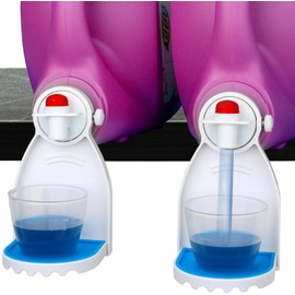Dulinkas 2 PCS Laundry Detergent Tray Fabric Softener Soap Holder Stand Container