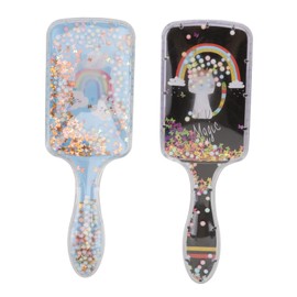 BIUDECO 2pcs Plastic Rainbow Combs Comfortable Combs Cartoon Patterns for Hair Salons