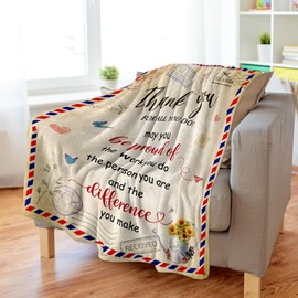 AICLIV Employee Gifts for Women Man, Employee Appreciation Gifts, Thank You Gifts for Employees Coworkers, Team Gifts for Employees, Farewell Retirement Gifts for Employee, Employee Blanket 60"X50"