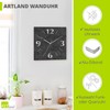 ARTLAND Wall Decoration Wall Clock without Ticking Noises Aluminium Radio-Controlled