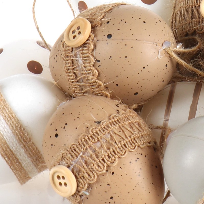 com-four® Easter eggs for hanging, hand-painted Easter decoration in great