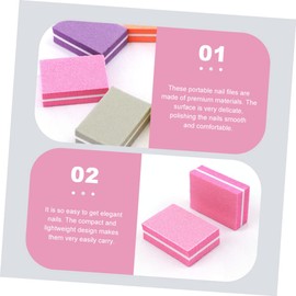 IWOWHERO 50pcs Tool Nail Buffing Block Nail Sanding Files Sponge File Tool for Natural